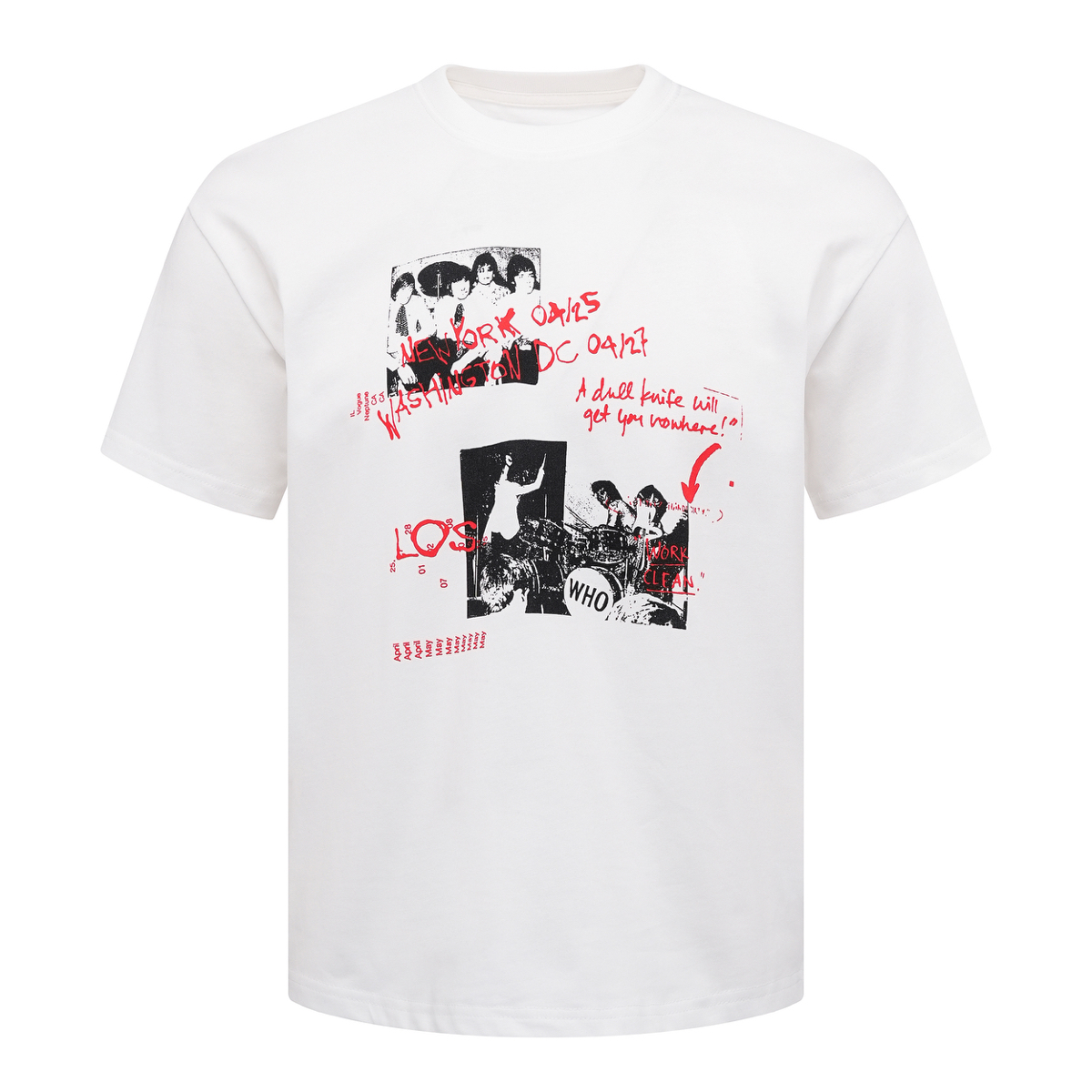 Focus Storm American Vintage Portrait Print Unisex Loose Summer Round Neck High-Street Trendy Brand Versatile Casual Short Sleeve T-Shirt 97601# zx - Focus Storm