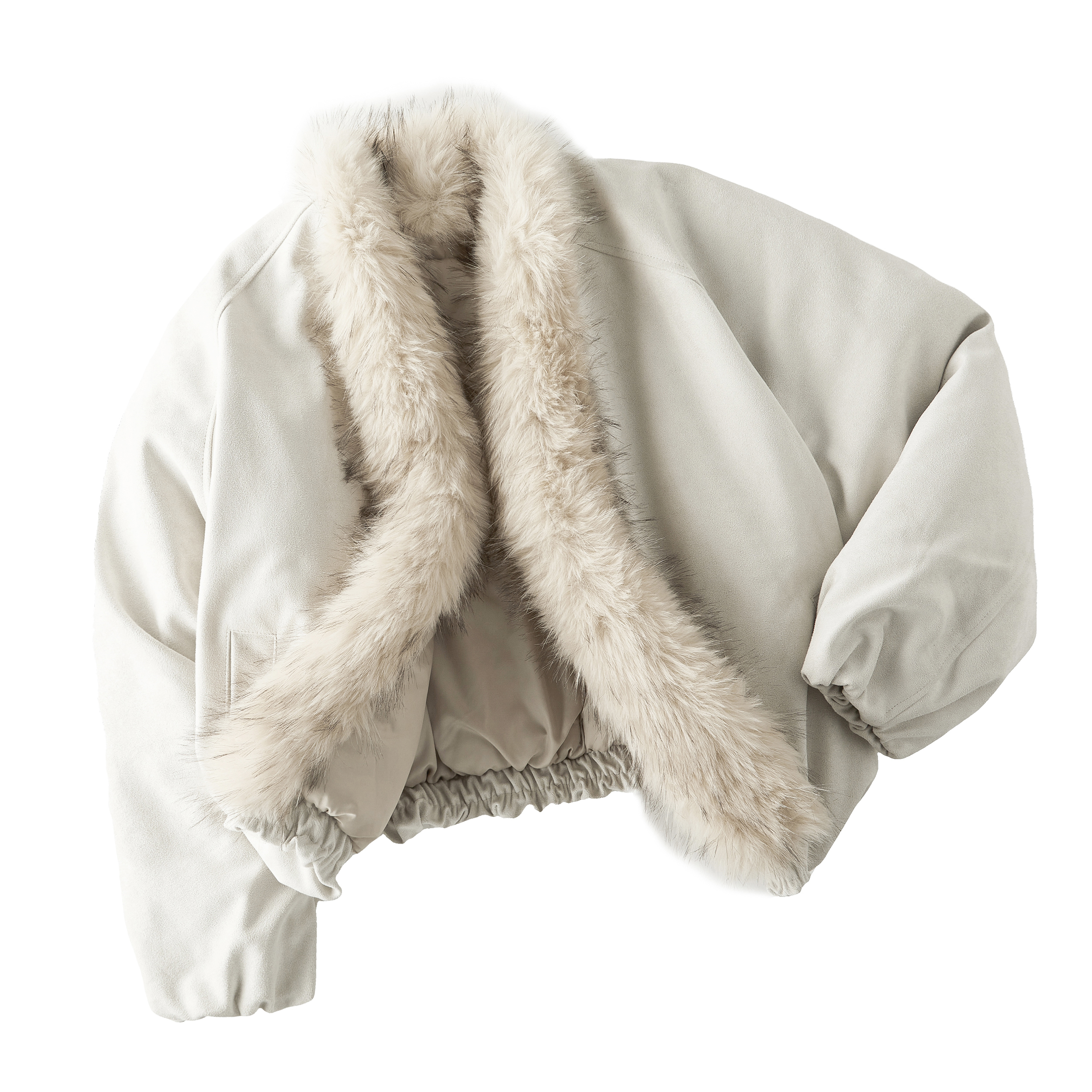 Focus Storm American Retro Heavyweight Faux Suede Fur Collar Winter Jacket Women's Casual Thick Warm Parka (with Non-detachable Faux Fur) R7090 - Focus Storm