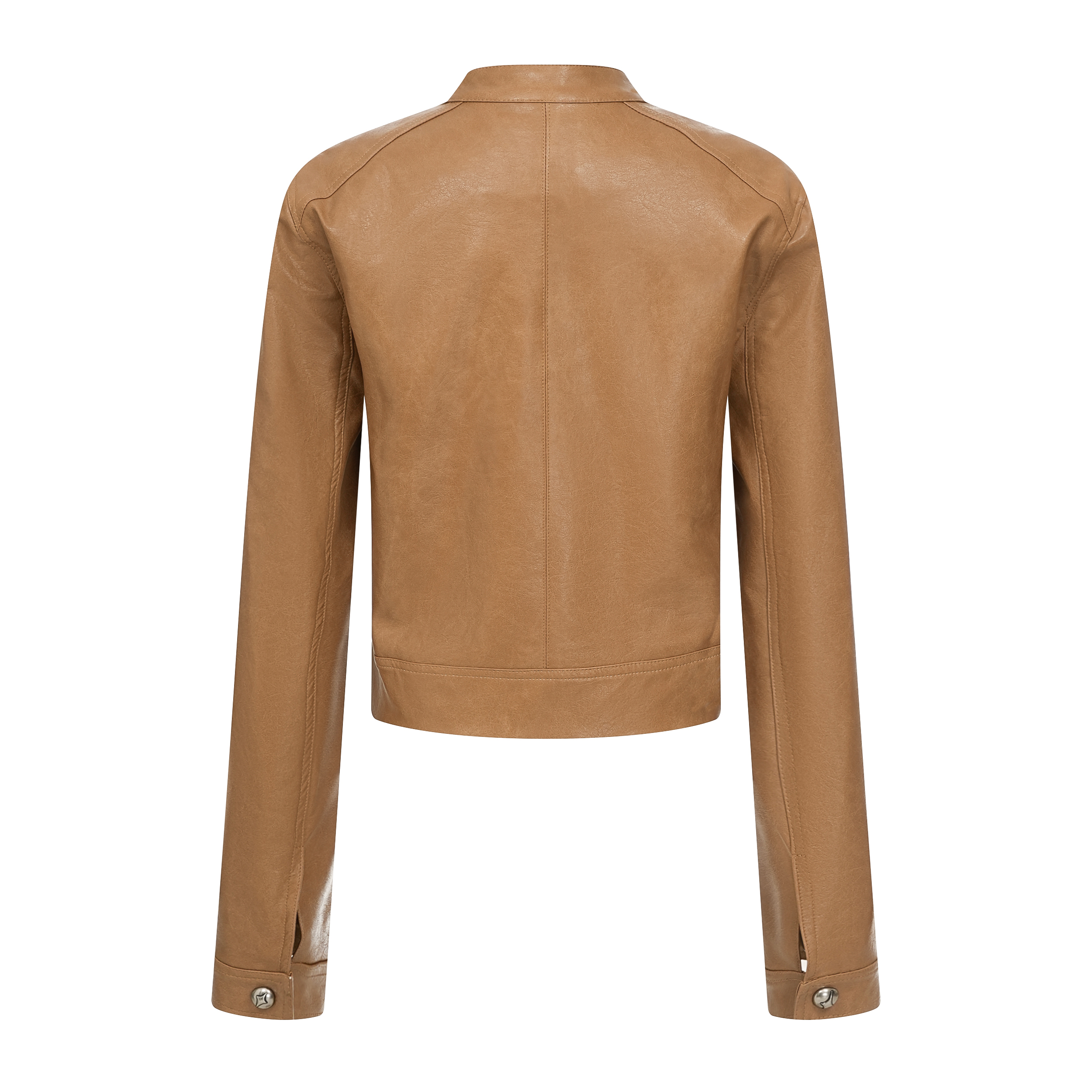 Focus Storm American Retro Loose Short Maillard Style Cool Biker Leather Jacket R7026# zx - Focus Storm