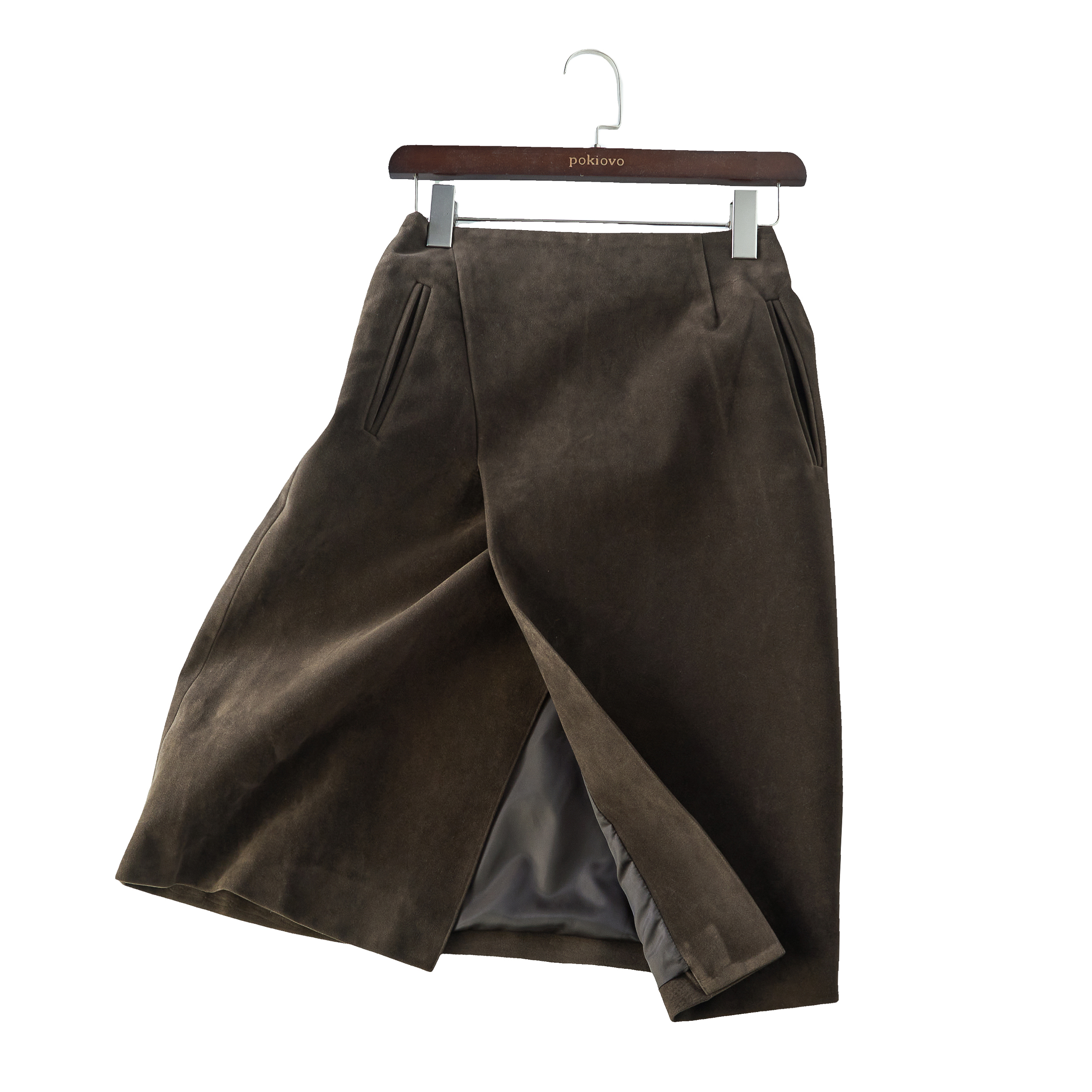 Early Spring 2026! Focus Storm American Vintage Minimalist Commuter A-Line Midi Skirt Niche Design R5060# zx - Focus Storm