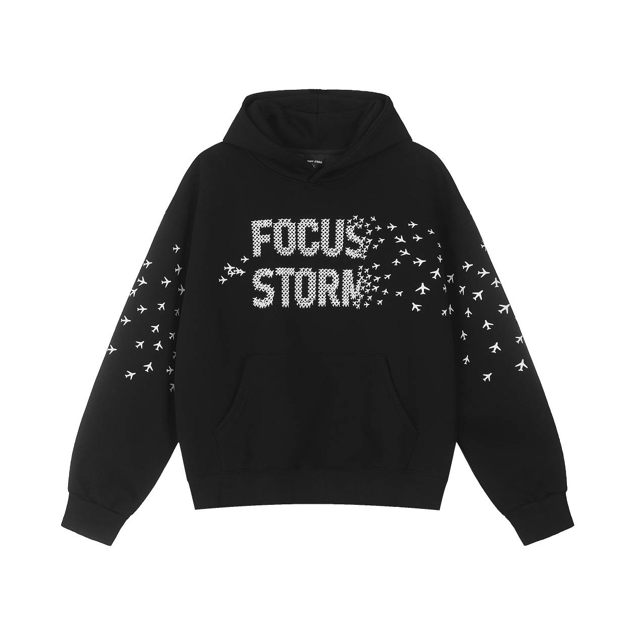 Focus Storm American High Street Design Creative Letter Print Hooded Hoodie 88803# zx - Focus Storm