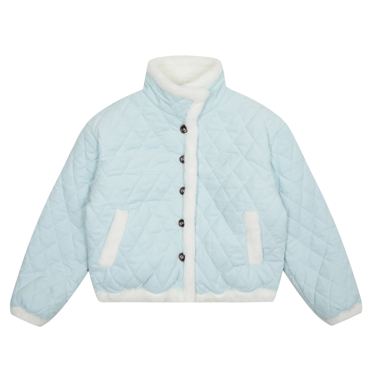 Focus Storm Guochao American Vintage Rhombic Quilted Thickened Padded Jacket Women's Winter Reversible High Street Warm Padded Coat 71037# zx - Focus Storm