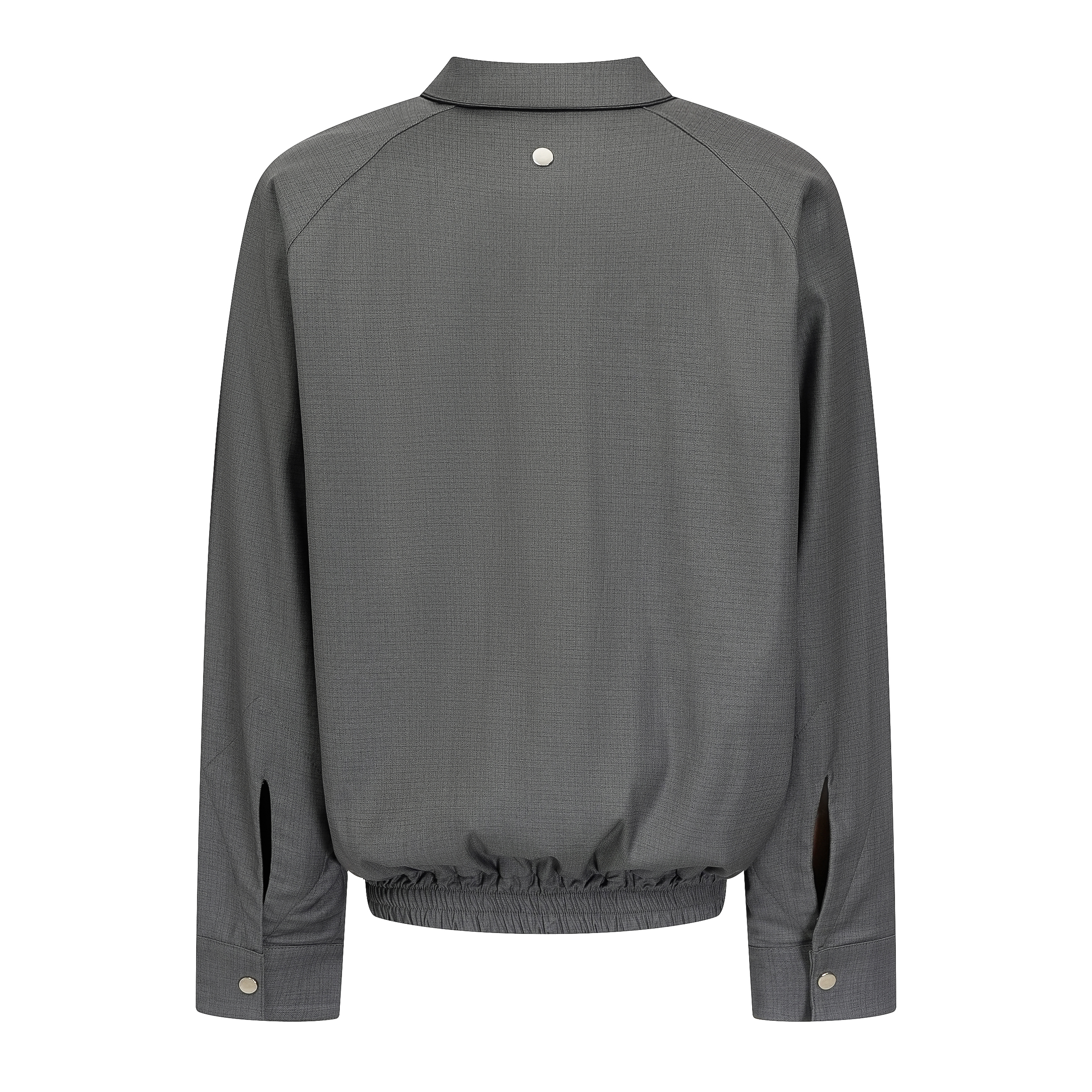 Focus Storm Design Broad-Shoulder Flight Jacket Minimalist Long Sleeve Stylish Solid Color Loose Sweatshirt Jacket YS1-77999# zx - Focus Storm