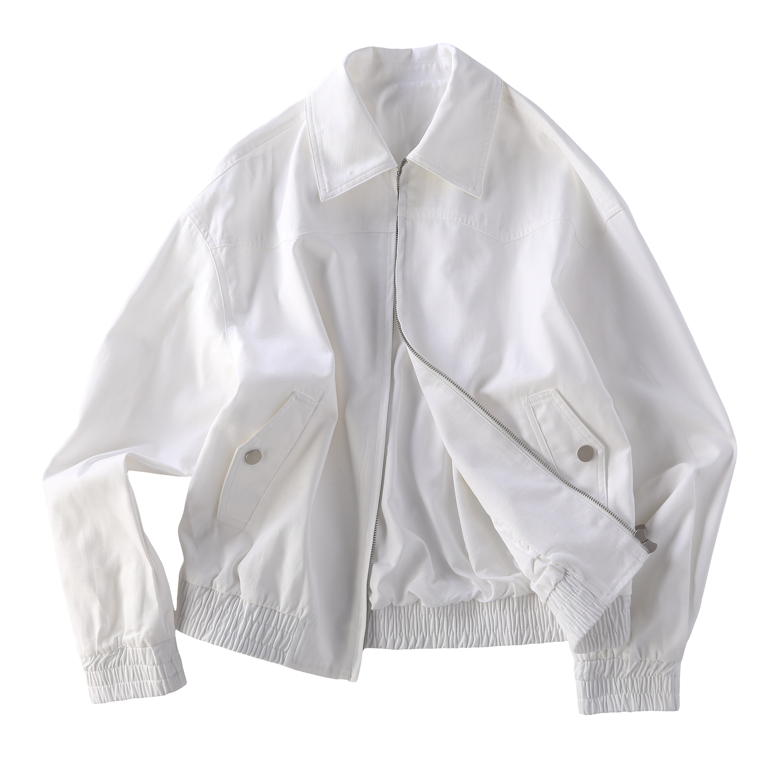 2026 Early Spring! Focus Storm New Solid Color Zipper Jacket 88039# zx - Focus Storm