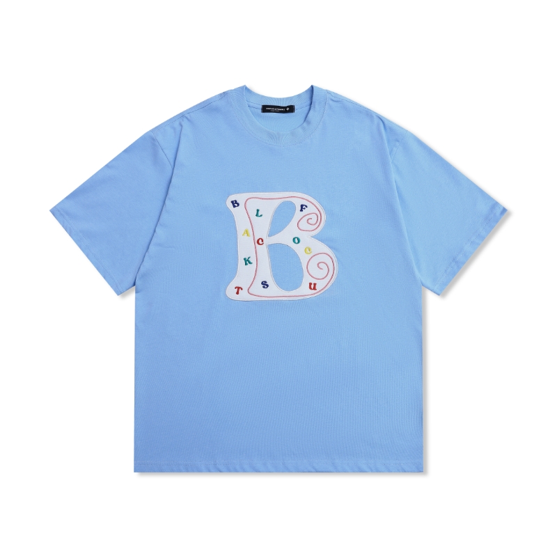 Focus Storm Casual Versatile Round Neck Lazy Style Printed Letter Short Sleeve T-Shirt 91081# zx - Focus Storm