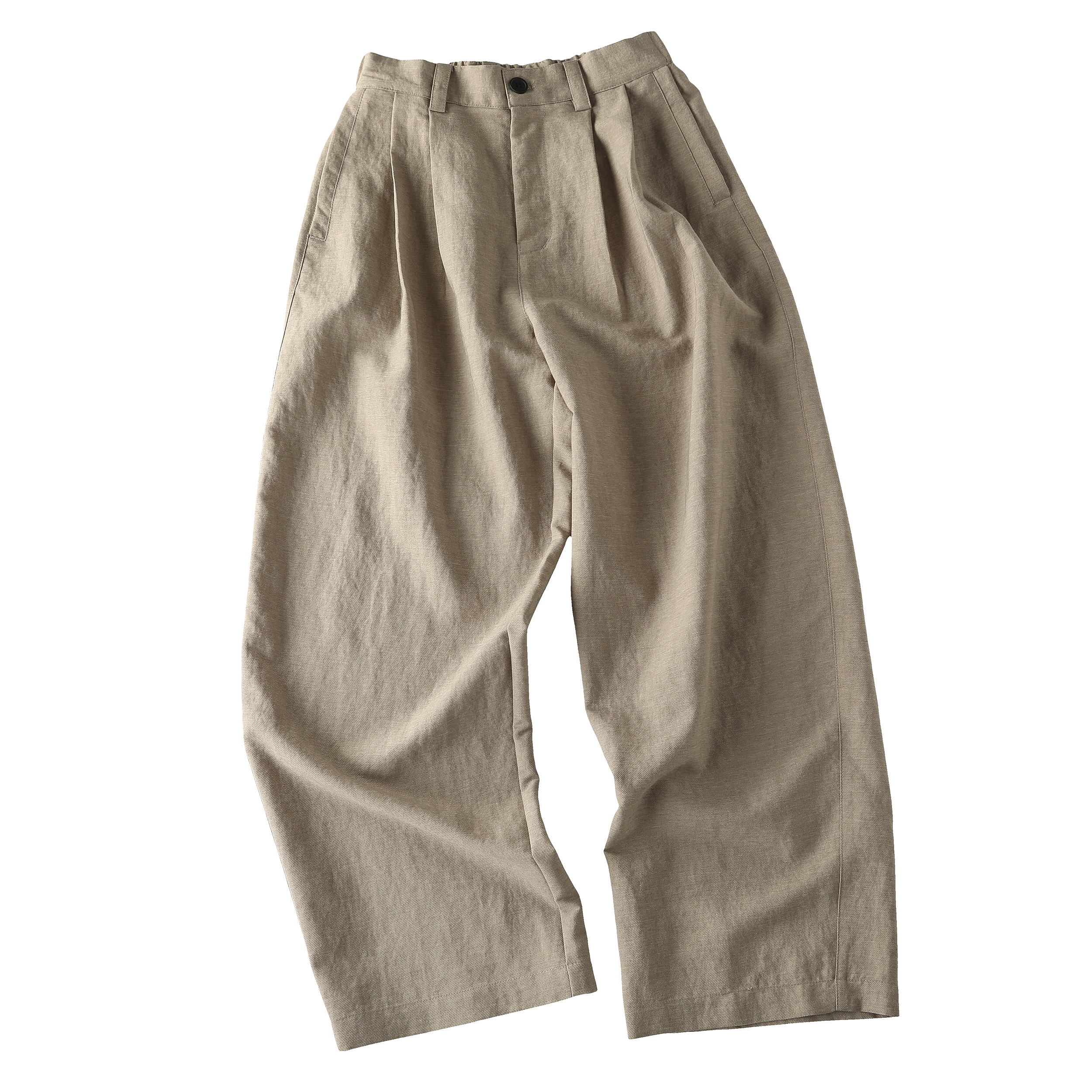 Spring 2026! Focus Storm Korean Old Money Aesthetic Relaxed Straight-Leg Trousers - Draping Wide-Leg Casual Pants (2% Wool Blend) 88007# zx - Focus Storm