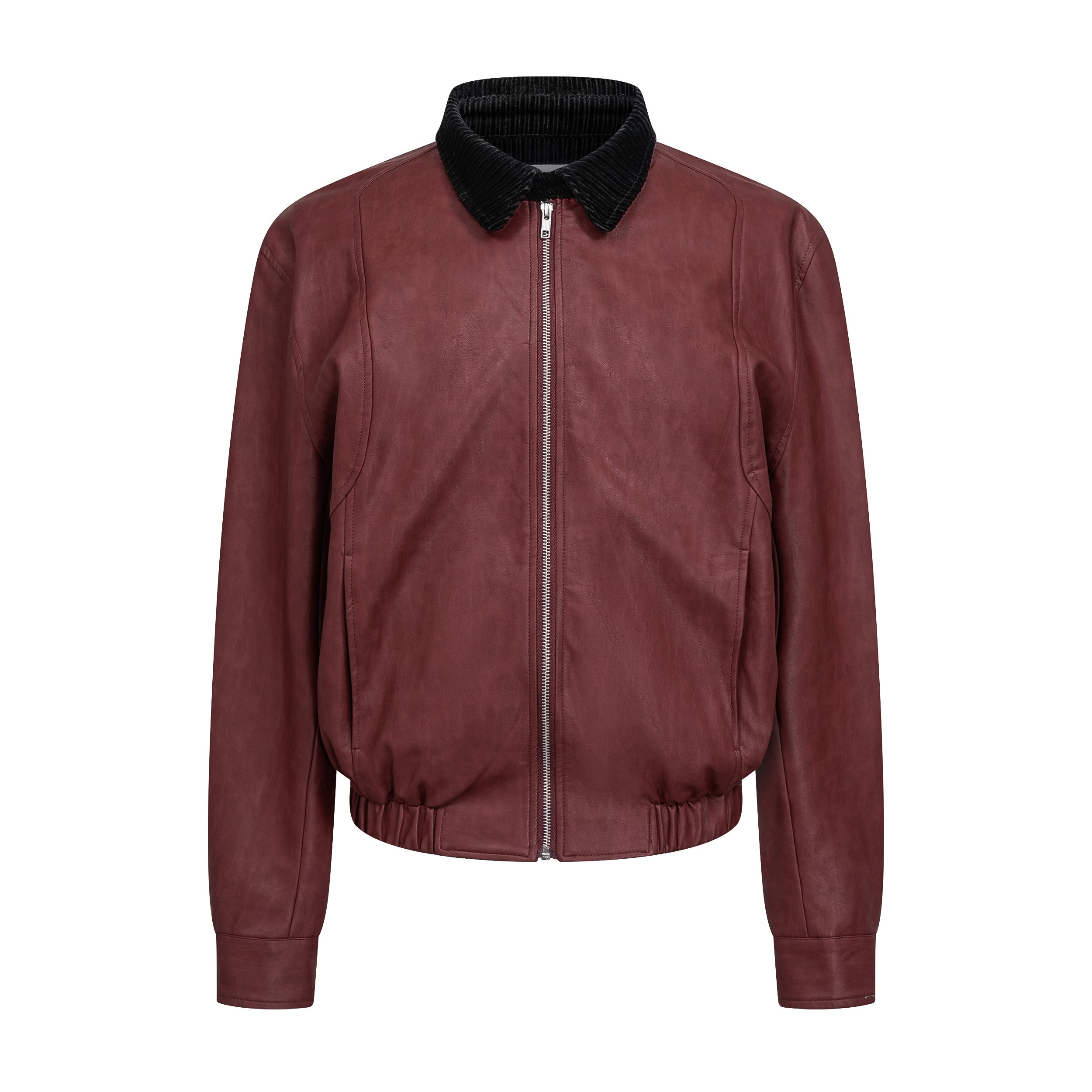 Focus Storm Vintage Two-Tone Back Embroidery Distressed Washed Leather Jacket 77992X# zx - Focus Storm