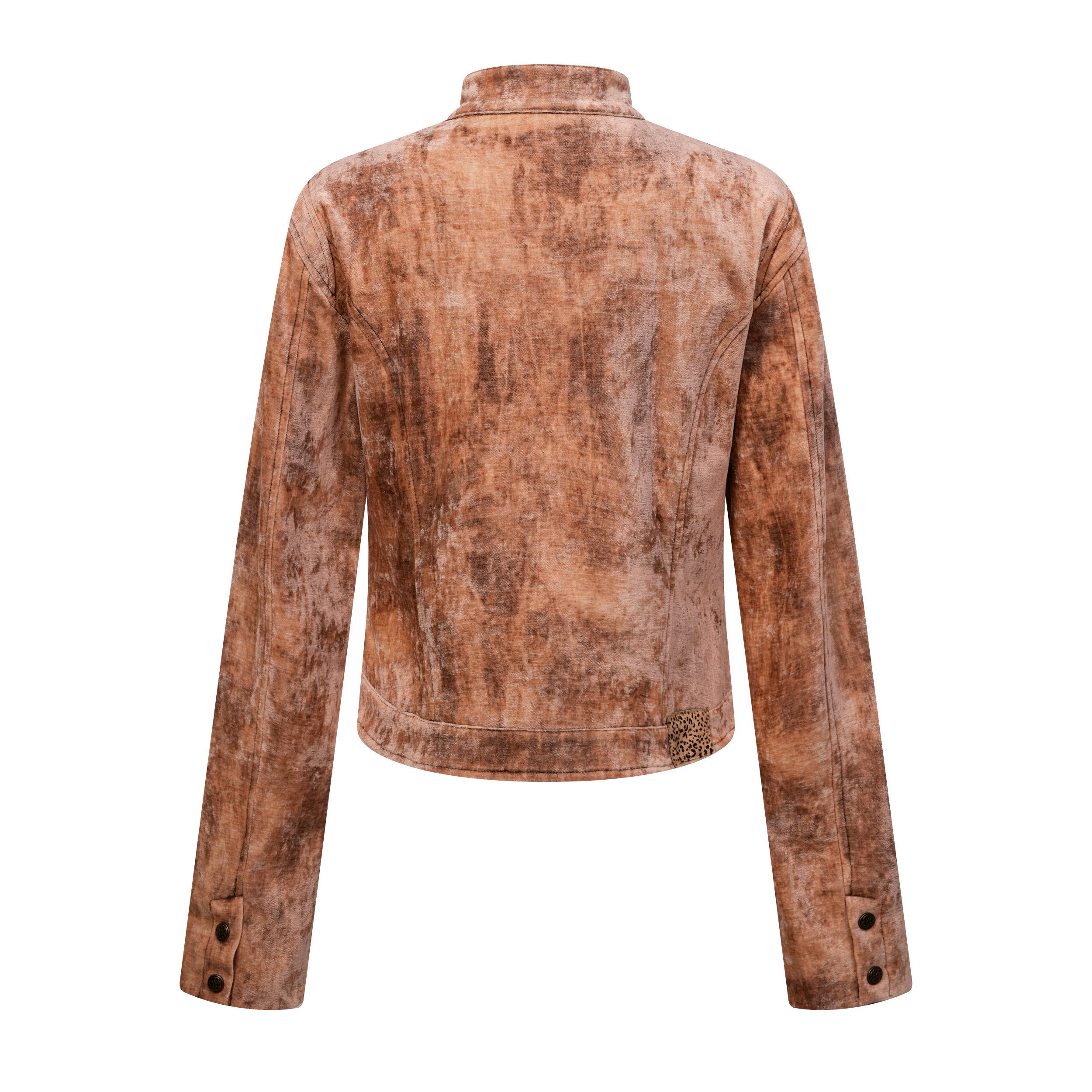 Focus Storm Vintage Distressed Unique Biker Short Jacket R7021# - Focus Storm