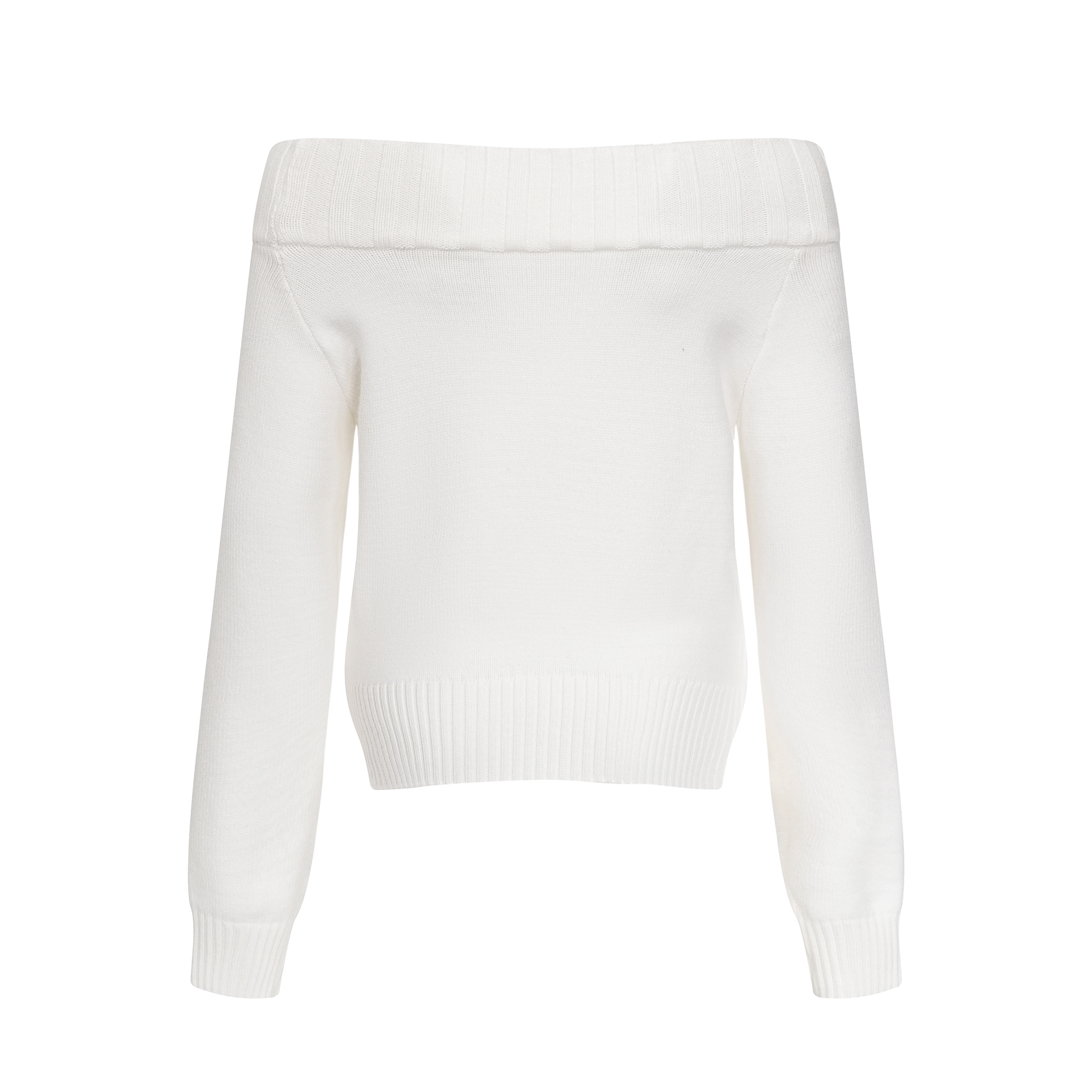 Focus Storm American Retro Digital Print Knit Women's Sweater - Slash Neck Asymmetric Shoulder Long Sleeve Top Warm Pullover R6010# - Focus Storm