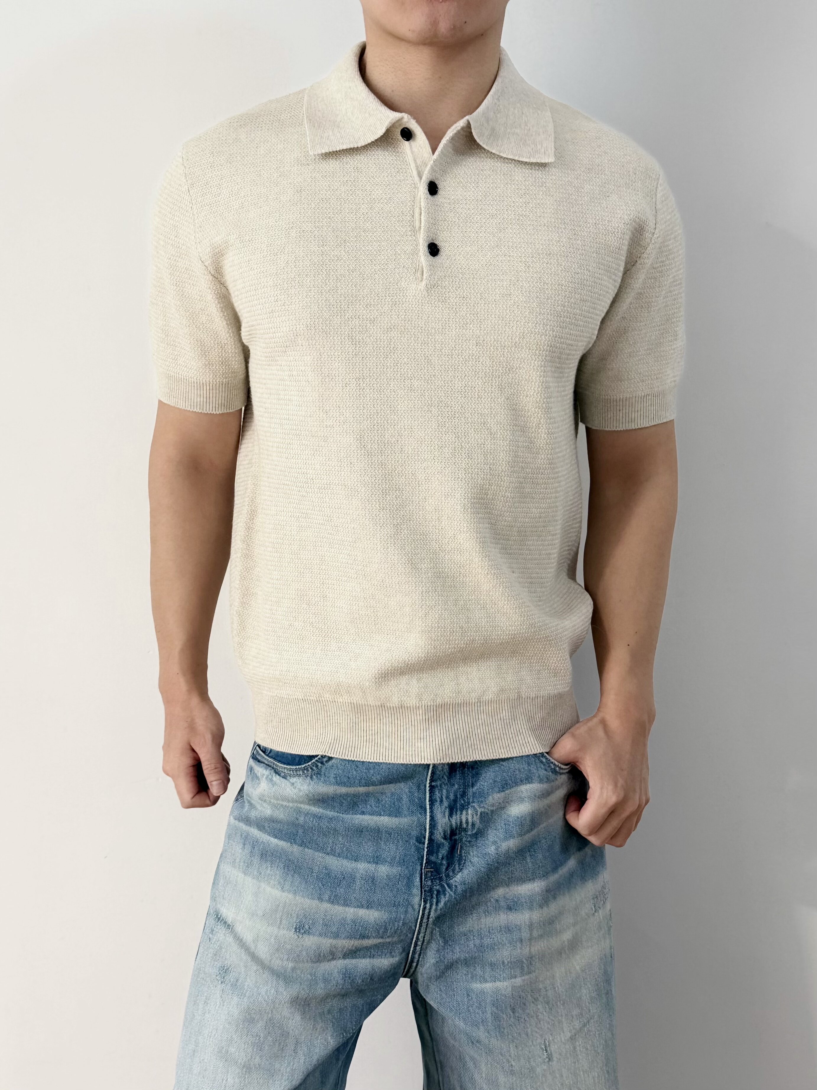 2026 [FOCUS STORM] Old Money Style Short Sleeve POLO Shirt Men's Summer Business Casual Minimalist Versatile Commuter Lapel Knitwear 88053# zx - Focus Storm