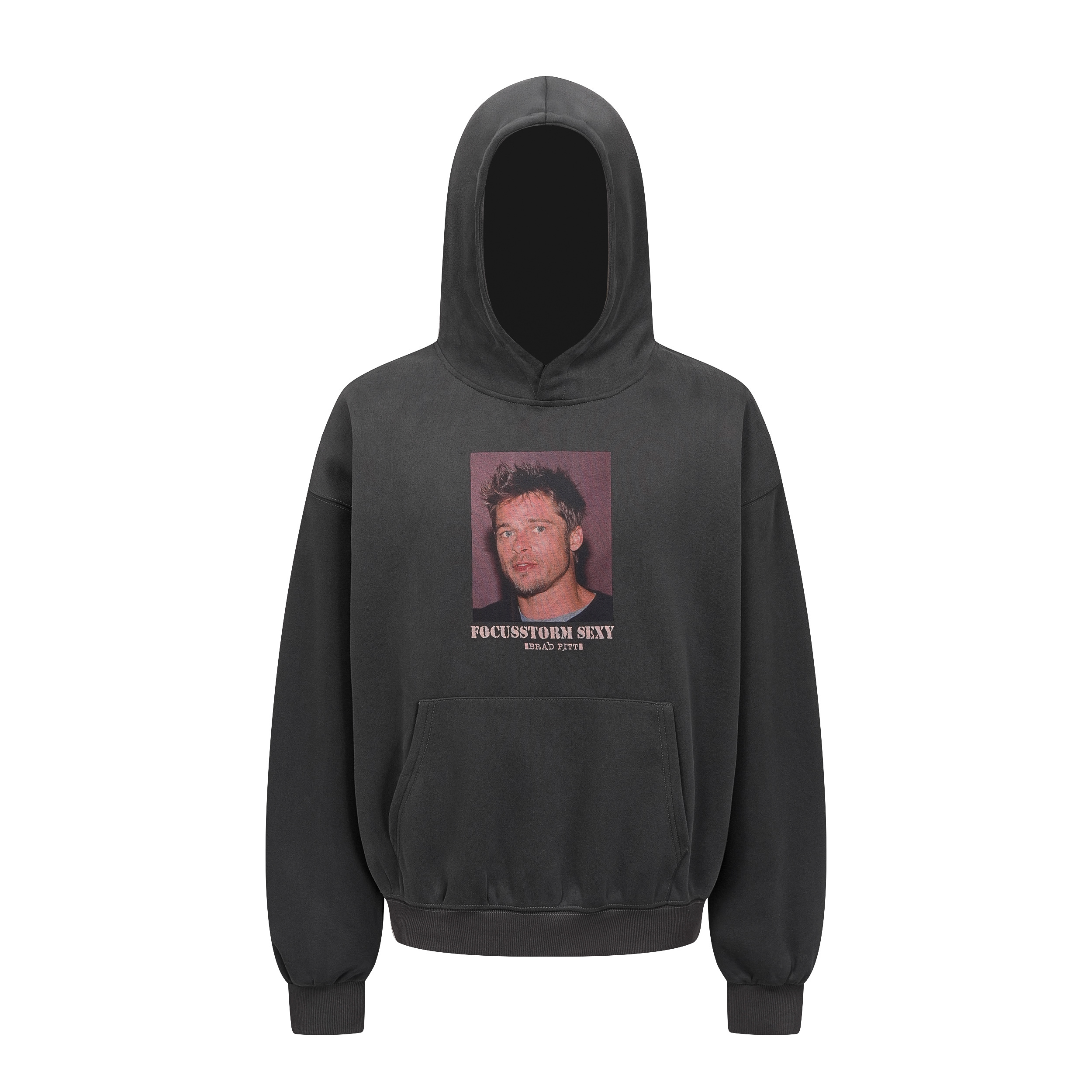 Focus Storm American Retro Character Print Long Sleeve Loose Casual Hooded Hoodie 81115# zx - Focus Storm