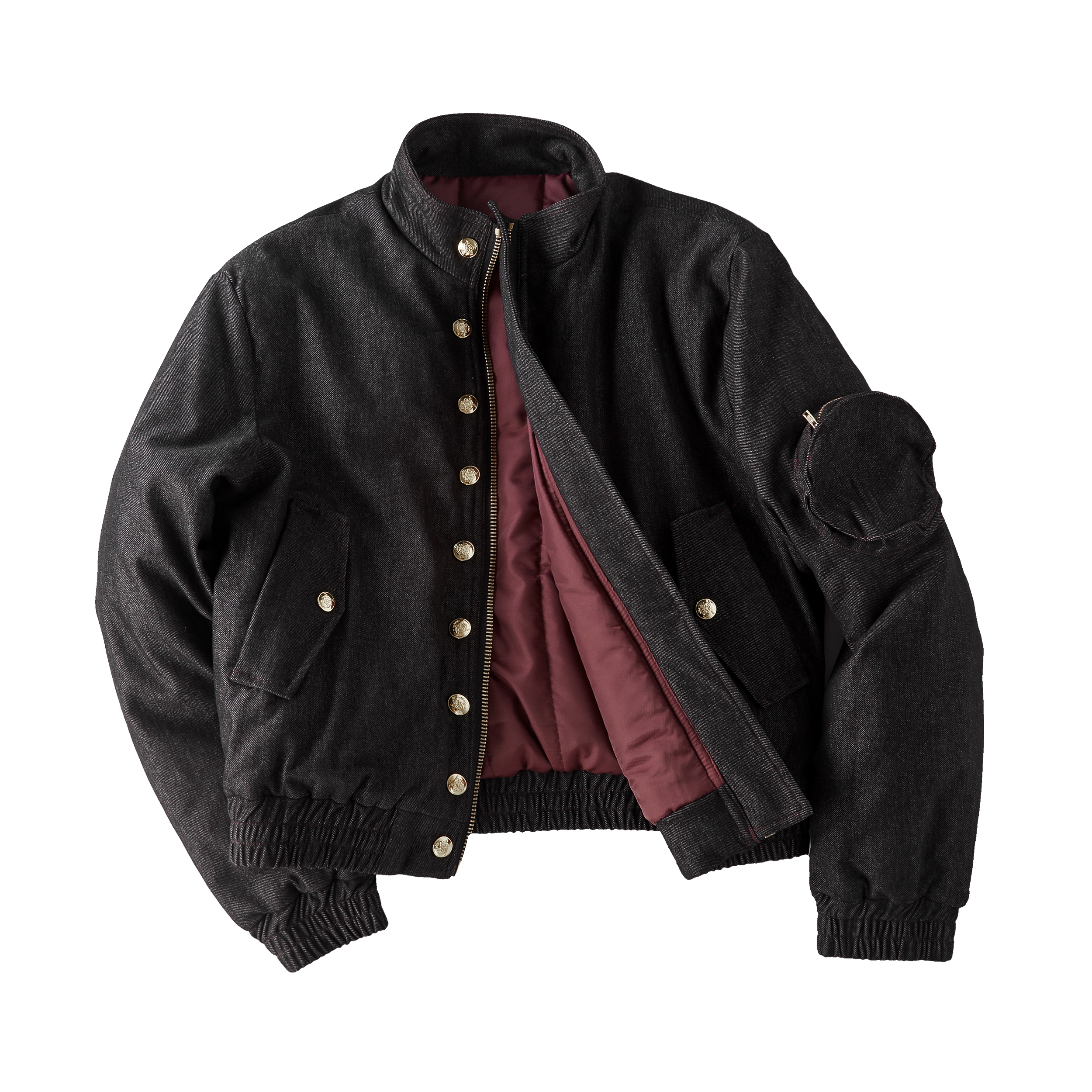 Focus Storm American Retro Metal Button Denim Padded Jacket Women's Winter Loose Warm Padded Coat R7082# zx - Focus Storm