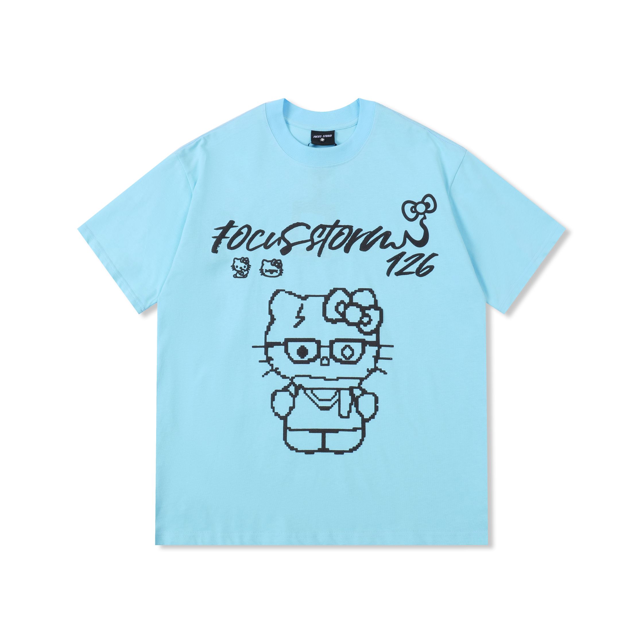 Focus Storm American-style Trendy Couple's Slimming Short Sleeve T-shirt 97516# zx - Focus Storm