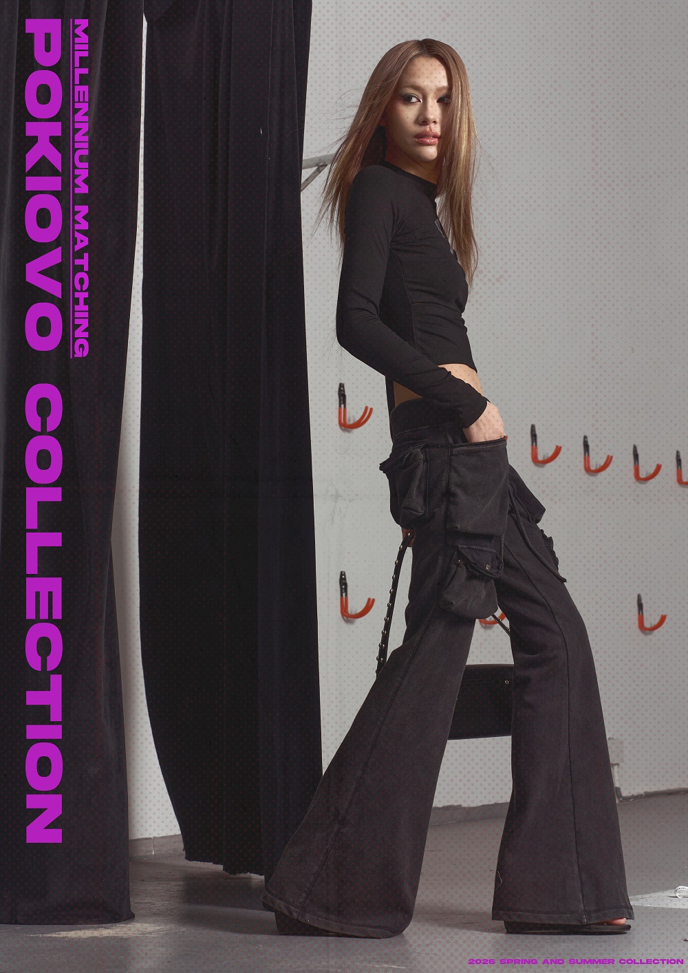 2026 Early Spring! Focus Storm American Vintage Heavy-Duty Washed Distressed Cargo Drawstring Women's Casual Versatile Flared Sweatpants R5085# zx - Focus Storm