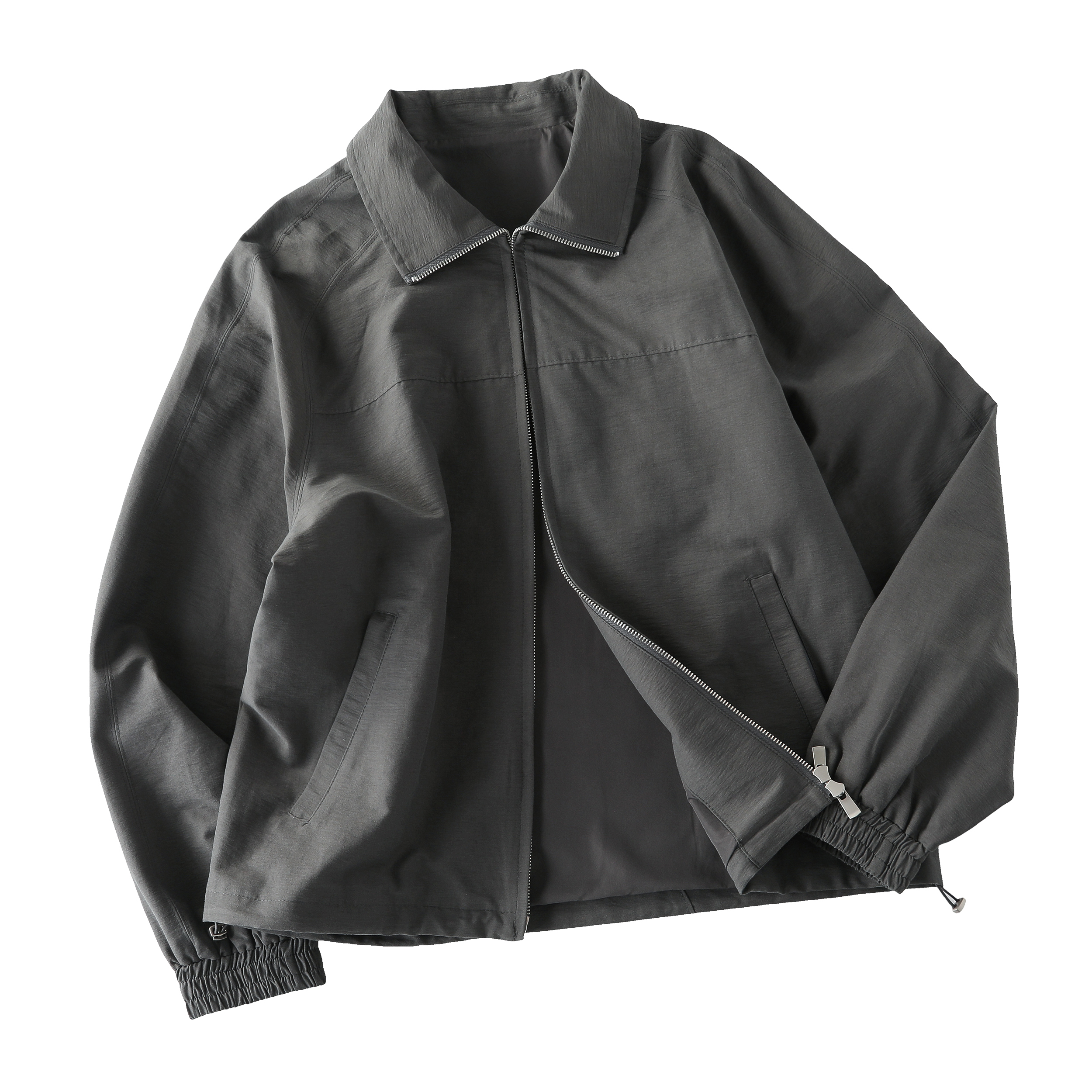 2026 Early Spring! Focus Storm American Vintage Simple Solid Color Jacket Men's Casual Loose Short Jacket 88020# zx - Focus Storm